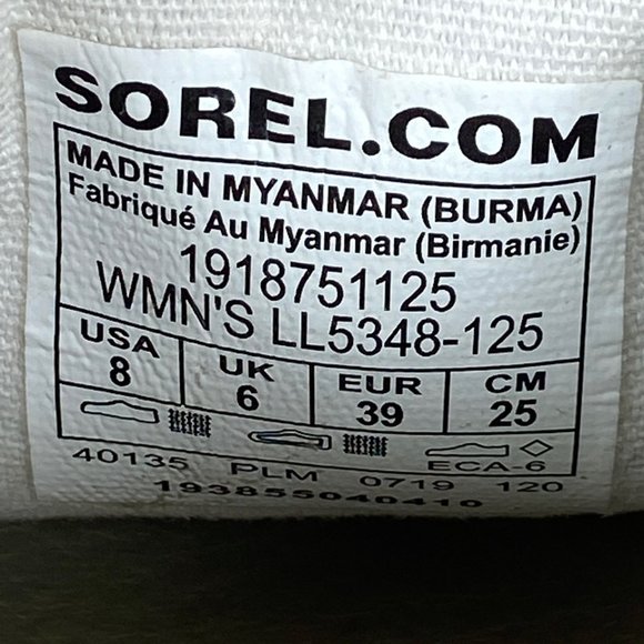 Sorel Women’s Campsneak Slip-On Shoe Size 8 White Leather Casual Sneaker - Picture 6 of 8